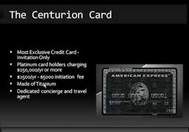 One of the most famous benefits that the centurion card offers is the centurion concierge, which is essentially a personal concierge you can leverage for numerous tasks. American Express Black Card The Centurion Card American Express Black Card American Express Black Black Credit Card
