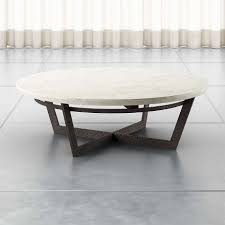 Wooden cocktail table wood white wash finished coffee table in round shape, hand made beautifully home decor table indian art anandartandcraft 4.5 out of 5 stars (135) sale price $162.90 $ 162.90 $ 181.00 original price $181.00 (10%. Verdad Round White Marble Coffee Table Reviews Crate And Barrel