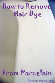 Diy How To Remove Hair Dye From Porcelain Hair Dye Removal Dyed Hair How To Remove