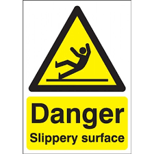 Danger Slippery Surface Hazard Warning Signs In 2020 Signs Warning Signs Slippery
