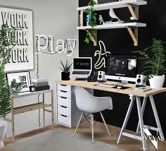 Mxims Novvvas Office Set Collaboration Ikea Sims 4 Bedroom Sims 4 Cc Furniture Living Rooms Sims 4