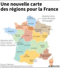 Le nom et le numéro de chaque département a été précisé en noir. L Assemblee Nationale Adopte La Nouvelle Carte De France A 13 Regions