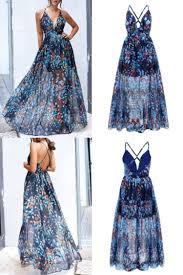 Maxi Dresses Printed V Neck Backless Floor Length Dress Power Day Sale In 2020 Popular Maxi Dresses Trendy Maxi Dresses Maxi Dress