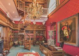 An Exquisite Dream Home In Ireland Beverly Hills Magazine Red And Gold Wallpaper Castles Interior Dream Decor