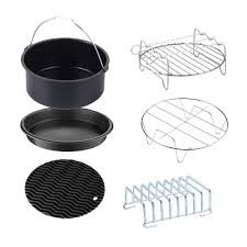 Gowise Usa 6 Piece Universal Air Fryer Accessory Set Air Fryer Recipes Air Fryer Fryer Accessories