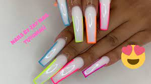 Soft White Full Set Youtube Full Set Acrylic Nails Black Acrylic Nail Designs White Acrylic Nails