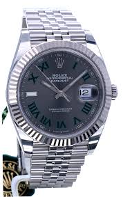 The striking dial perfectly represents the prestigious rolex and wimbledon partnership with its class and style. Rolex Oyster Datejust Ii Jubilee Slate Roman Wimbledon 41 Mm New 2021 Kleen Edelmetalen