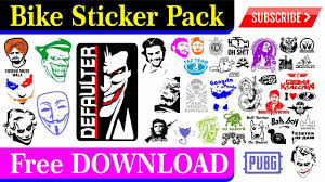 Free Download Bike Car Stickers Design In Cdr File By Anasgraphics Car Sticker Design Sticker Design Stickers