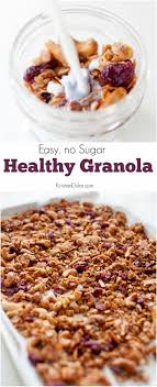 Very good 4.3/5 (21 ratings). Easy No Sugar Healthy Granola Recipe Healthy Recipe Healthy Breakfast Ideas Www Kristenduke Com Granola Healthy Granola Recipe Healthy Granola Recipes