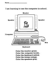 Computer Technology Lessons With Worksheets For 2nd 3rd Graders Computer Lab Lessons Technology Lessons Elementary Computer Lab