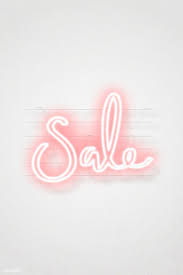 Download Premium Vector Of Pink Sale Neon Sign Vector 2093965 In 2020 Neon Signs Pink Sale Neon