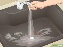 3 ways to clean a granite sink wikihow