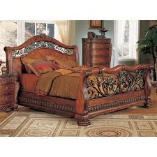 Get 5% in rewards with club o! Nicholas King Bed With Iron Scrollwork Dcg Stores Cherry Bedroom Furniture Wooden Bedroom Furniture Bedroom Furniture Sets