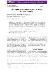 Keep in mind that anytime you want to upgrade your light fixtures, you need the help of an experienced residential electrician for safety reasons. Pdf What Can Pictorial Artifacts Teach Us About Light And Lightness 1