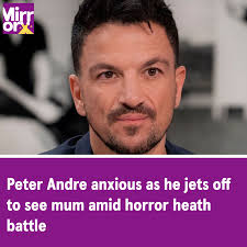Peter Andre has admitted he is "anxious" about going to see his mum in  Australia