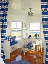 The ikat printed cotton curtain single panel from the house of bungalow rose is recommended to have only dry cleaning. 43 Beach Inspired Home Office Designs Digsdigs