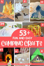 Here is an opportunity to grab a bag or basket, go for a walk in the woods or on the beach with the kids, picking up supplies as you go, to make crafts when you return. 51 Funnest Camping Crafts For Kids Of All Ages The Crazy Outdoor Mama