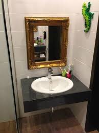 kids size sink and mirror. picture of