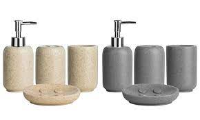 5 inch handmade stone soap dish holder accessories for bathroom shower decor. Stone Effect Bathroom Accessories Groupon Goods