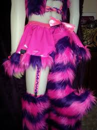 Suit yourself cheshire kitty cat halloween costume. The Cheshire Cat Halloween Fancy Dress Ears And Tail Pink And Black Long Tail