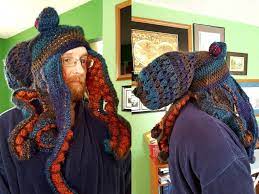 Well, i've had an octopus hat on my list for a while but when i was looking at my. His Daughter Crocheted Him An Octopus Hat By Gerlad Lange Interestingasfuck