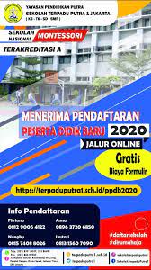 Biaya kuliah, biaya pendidikan, biaya ukt, biaya seleksi, biaya studi, biaya sekolah, biaya kedokteran, biaya pendaftaran, biaya hidup, jurusan kuliah, beasiswa d3 d4 s1 s2 s3 : Terpaduputra1 On Twitter Yayasan Pendidikan Putra Sekolah Terpadu Putra 1 Jakarta Menerima Pendaftaran Peserta Didik Secara Online Gratis Https T Co 7mihatdibp Kb Tk Sd Smp Promosisekolah Ppdb2020 Https T Co Nlmxhxqf6g