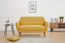 Artdeco Home Oakland Loveseat Yellow Walmart Com Love Seat Modern Loveseat Mid Century Modern Loveseat