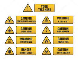 Caution Danger Warning Signs Vector Image By C Stex92 Vector Stock 34558073
