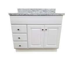 White bathroom cabinet doors and drawer fronts. White Bathroom Vanity With Drawers Visit Builders Surplus