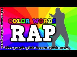 Help children learn basic colours with these free printable colour flashcards. Color Words Rap Song For Kids About Spelling Color Words Kindergarten Songs Kindergarten Music Kids Songs