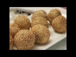 Deep Fried Sesame Balls With Ube Filling Filipino Food Dessert Filling Recipes Ube Filling Recipe