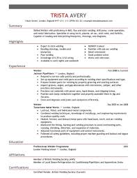 Best Welder Resume Example Livecareer