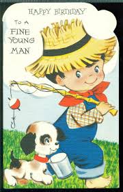 Birthday Wishes For Little Boy Pin By Sarah Nolevanko On Vintage Greetings Cards Happy Birthday Young Man Happy Birthday Cowboy Vintage Birthday Cards