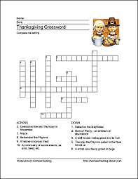 Here are two puzzles using materials you may have already laying around; Thanksgiving Wordsearch Crossword Puzzle And Activity Printables