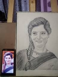 Samantha Pencil Sketch Art Pencil Sketch Male Sketch