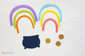 9ct yellow gold curb linked identity bracelet. Easy Pot Of Gold Craft Free Template Mombrite