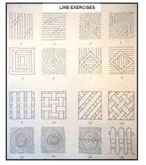 Mechanical Drafting Line Exercises Freehand Sketching Drawing Drawing Exercises Drawings Drafting Drawing