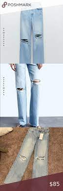Zara Wide Leg Hi Rise Jeans Tik Tok Famous Flare Leg Jeans Zara Premium Denim