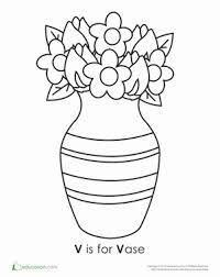 Letter v dot painting coloring page. Letter V Worksheet Education Com