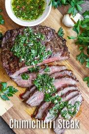 Chimichurri Steak Is Delicious Combination Of Grilled Flank Steak And Simple Chimichurri Summer Dinner Recipes Grill Summer Grilling Recipes Chimichurri Steak