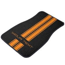 Custom Car Floor Mats Stripe Type Orange Zazzle Com In 2020 Custom Car Floor Mats Custom Cars Car Floor Mats