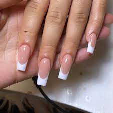 Using Valentinobeautypure Victoria S Collection 6 Super White Nailsbyjohenly Nails French Tip Acrylic Nails Acrylic Nails Ombre Acrylic Nails