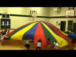 The goal of any gym class is to teach kids that having fun and staying active can go hand in hand. Parachute In Gym Class At Ellisville Elementary Youtube