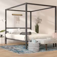 Transform the look of your bedroom by updating possibly the most important furniture in the space, letting you create a grand feel or a serene retreat. Dolson Queen Canopy Bed Queen Canopy Bed Upholstered Platform Bed Canopy Bed Frame