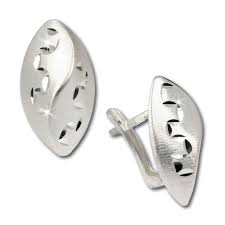 925 sterling silber ohrringe material silber 925 oberfläche poliert schmucksteine zirkonia beschichtung rhodiniert gewicht 2,55 g. Silberdream Ohrring Blatt Diamantiert 925 Sterling Silber Ohrstecker Sdo313