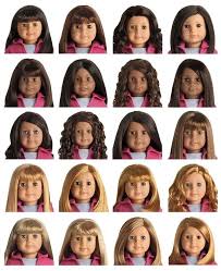 visual chart of truly me dolls new american girl doll