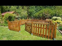 Cercos de madera para jardin. Cercado De Madera Bricolaje Youtube