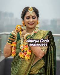 How to make flower jewellery set from earbuds. Flower Jewellery For Dohale Jevan Baby Shower Haldi Mehendi Sukanya