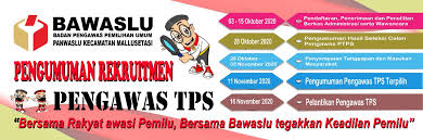 Jumlah pengawas tps yakni sebanyak satu orang di setiap tps. Panwascam Mallusetasi Buka Pendaftaran Pengawas Tps Beritasulsel Com