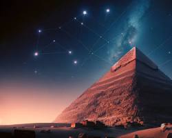 Image of temple's alignment with the sun during the solstices, demonstrating the advanced astronomical knowledge of the Egyptians.